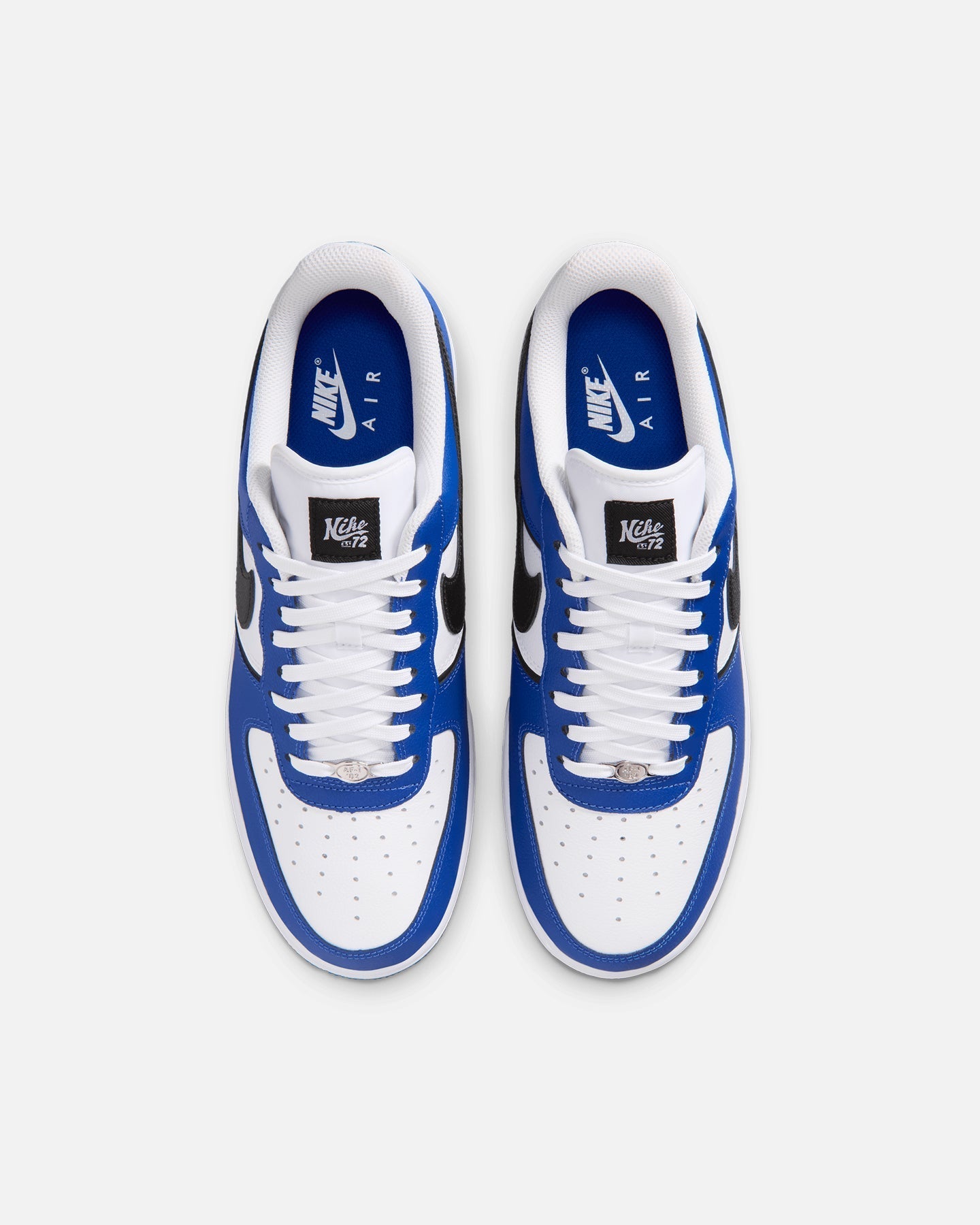 Low-Cut Casual Sneakers - Real & Synthetic Leather - Old Royal