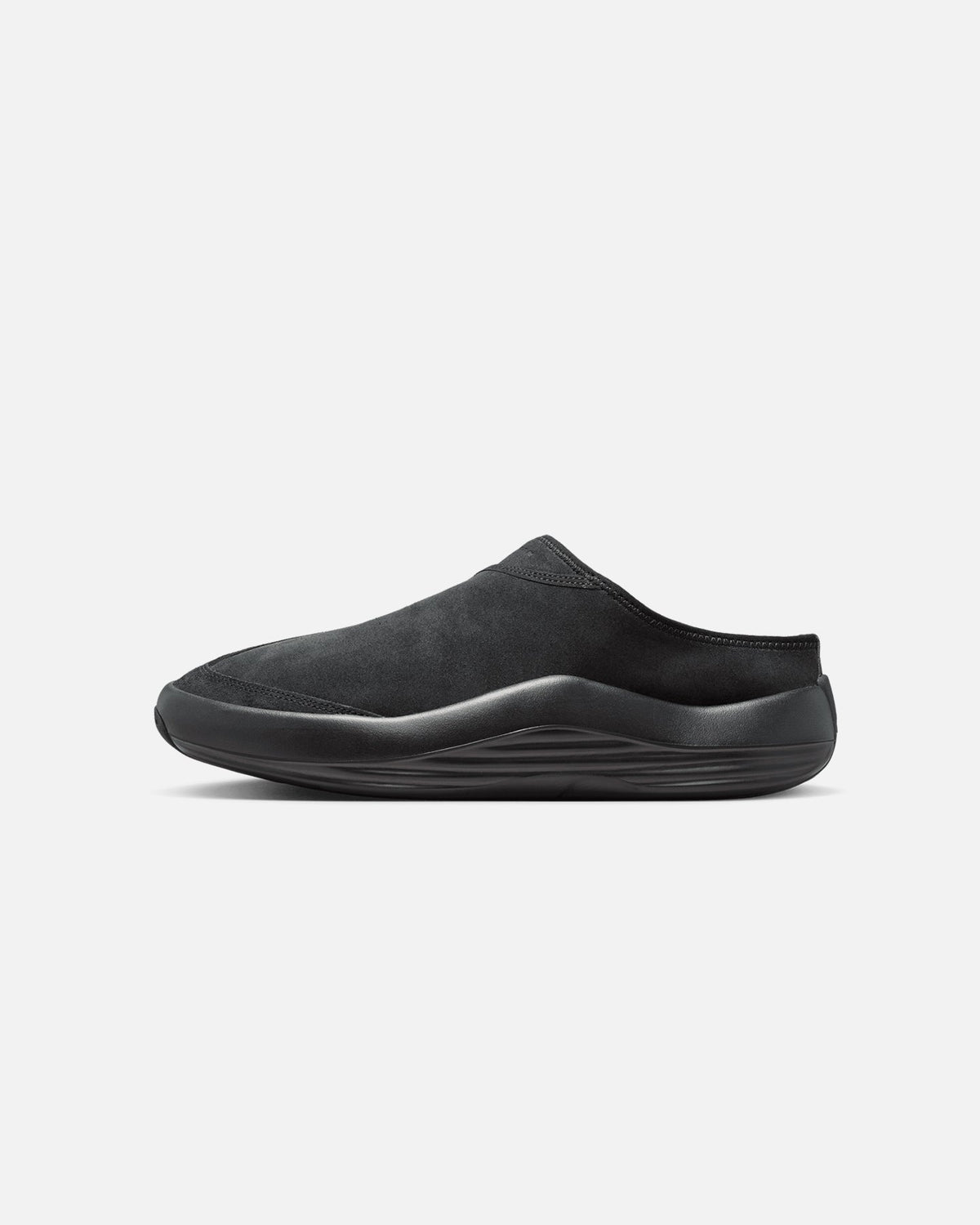 Men's Suede Slip-On Mule - Black/Grey