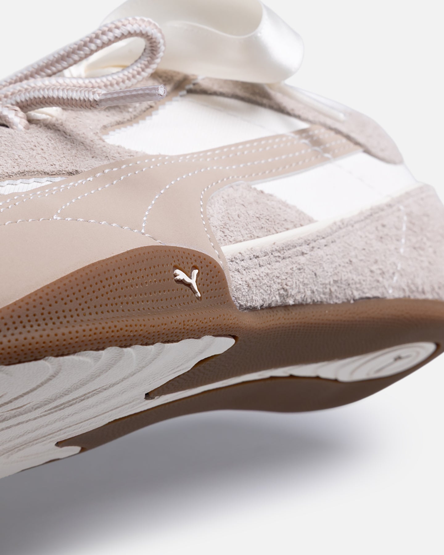 Women's Beige Leather Casual Sneakers