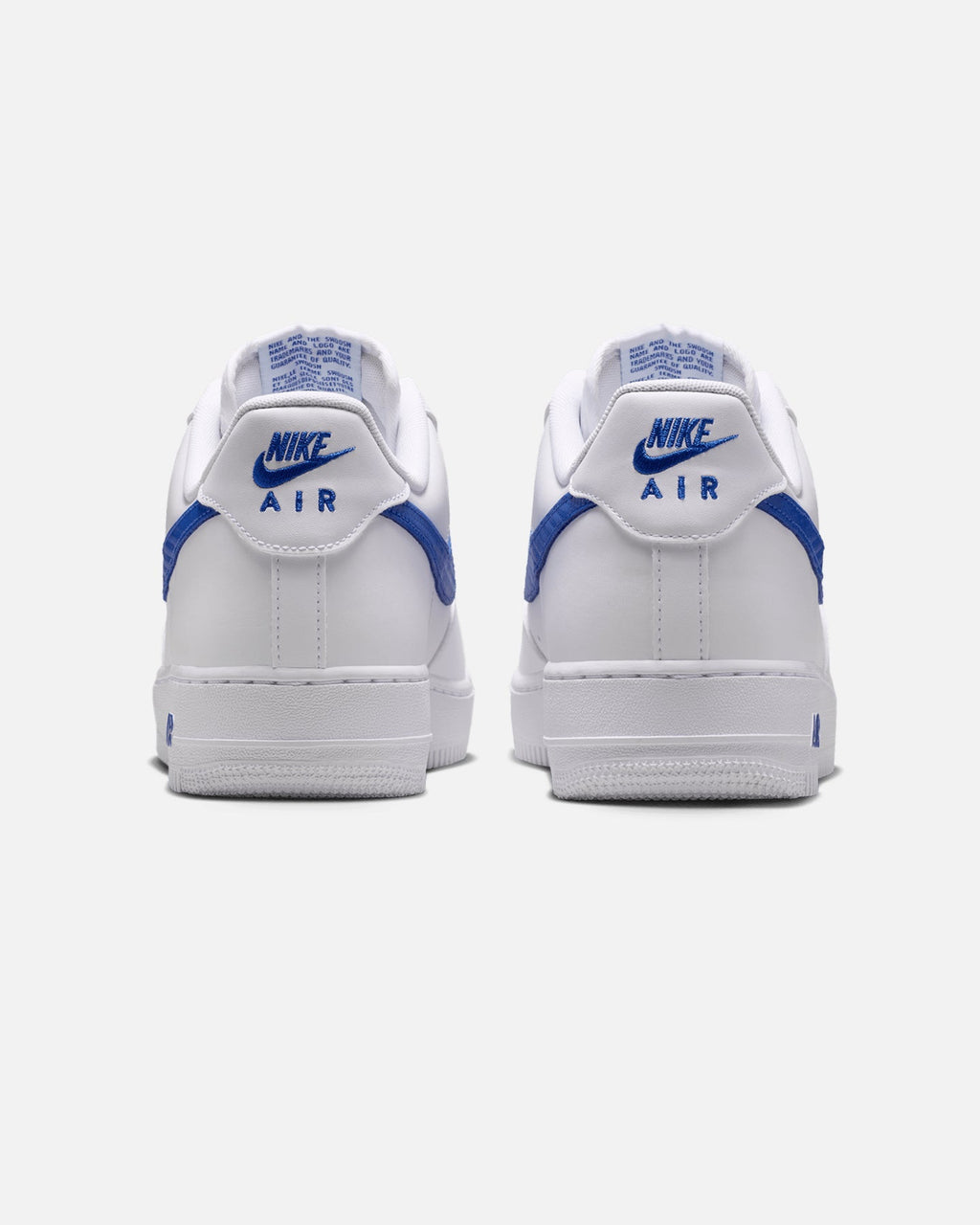 Classic Low-Top Casual Sneakers - White & Royal Blue