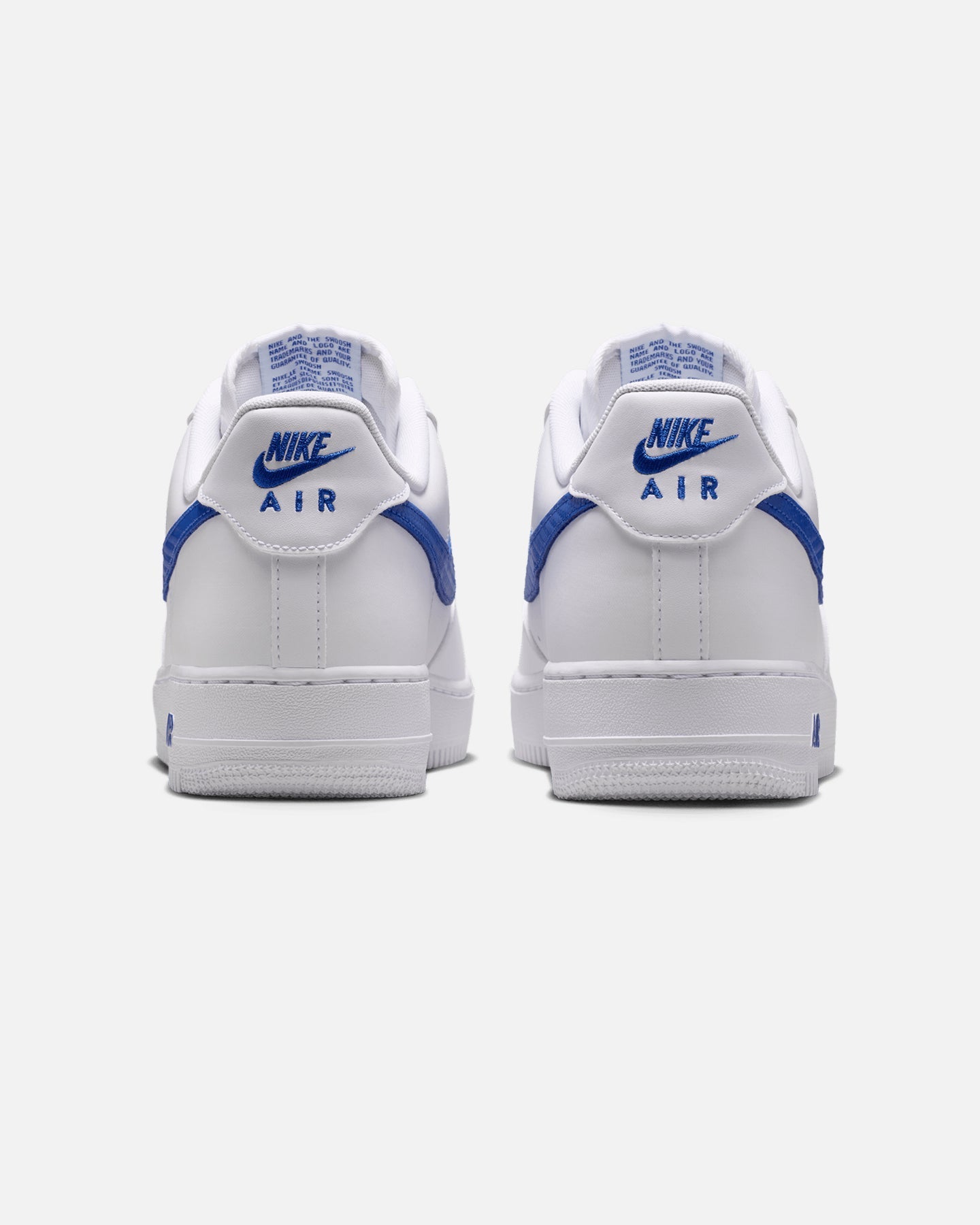 Classic Low-Top Casual Sneakers - White & Royal Blue