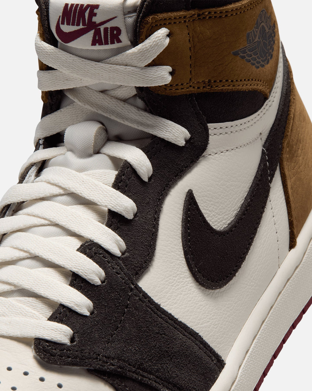 Men's High-Top Casual Sneakers - Brown/Red