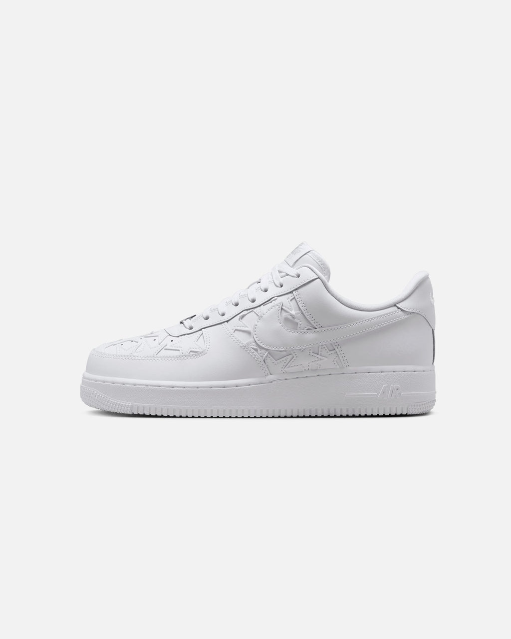 White Low-Top Casual Leather Sneakers