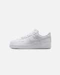 White Low-Top Casual Leather Sneakers