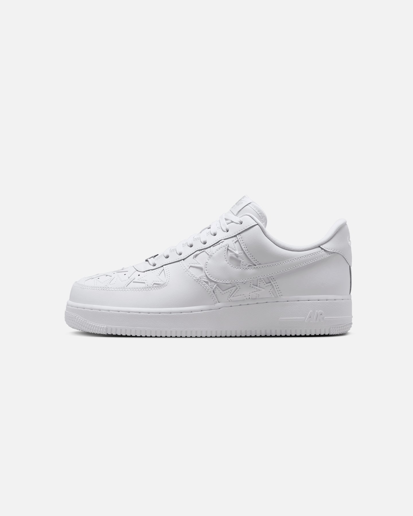 White Low-Top Casual Leather Sneakers