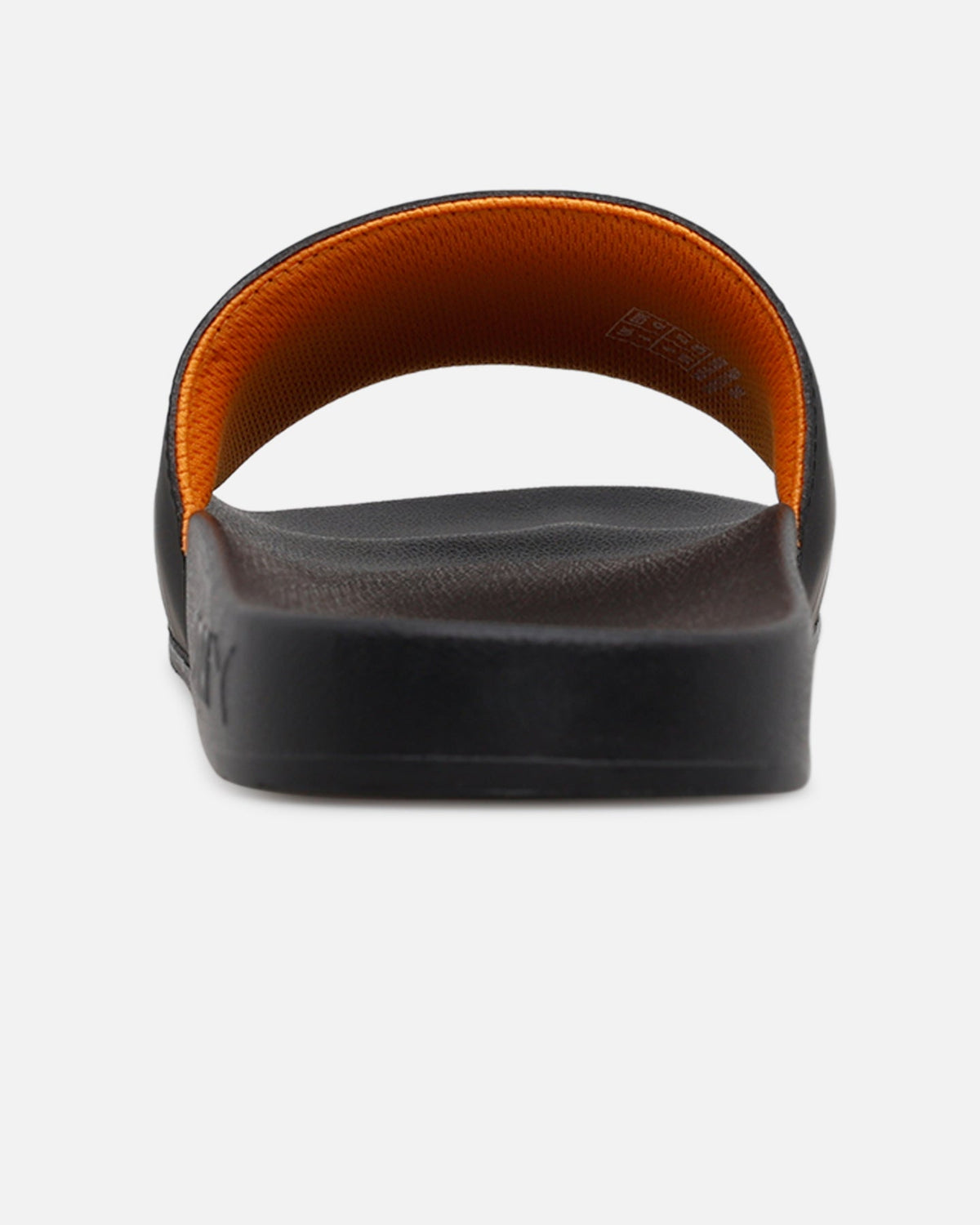 Casual Comfort Slides - Black/Orange
