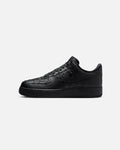 Men's Low-Top Casual Sneakers - Black with Metallic Silver