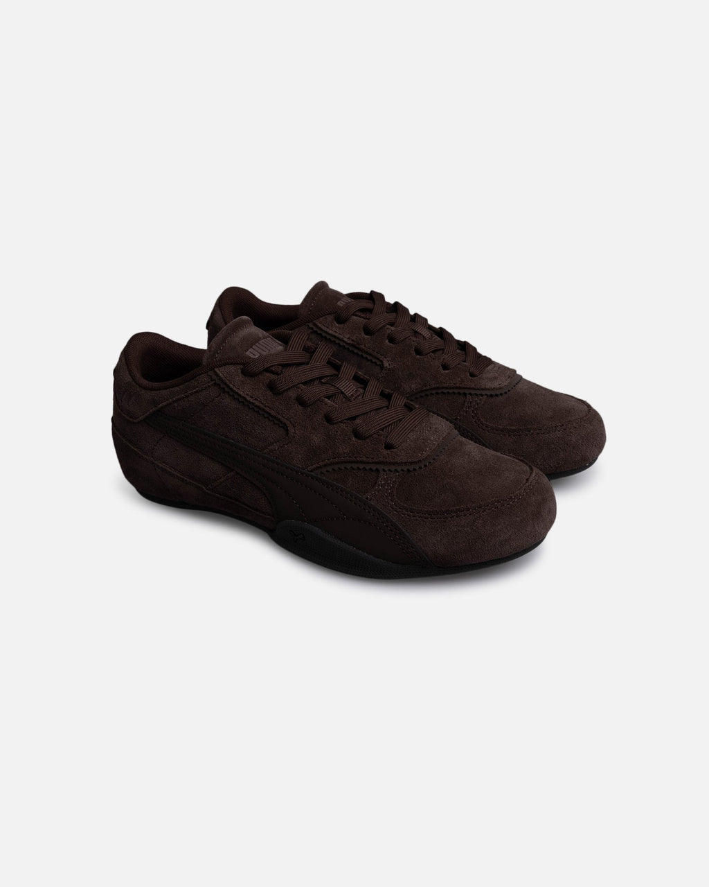 Women's Suede Low-Top Casual Shoes - Chocolate