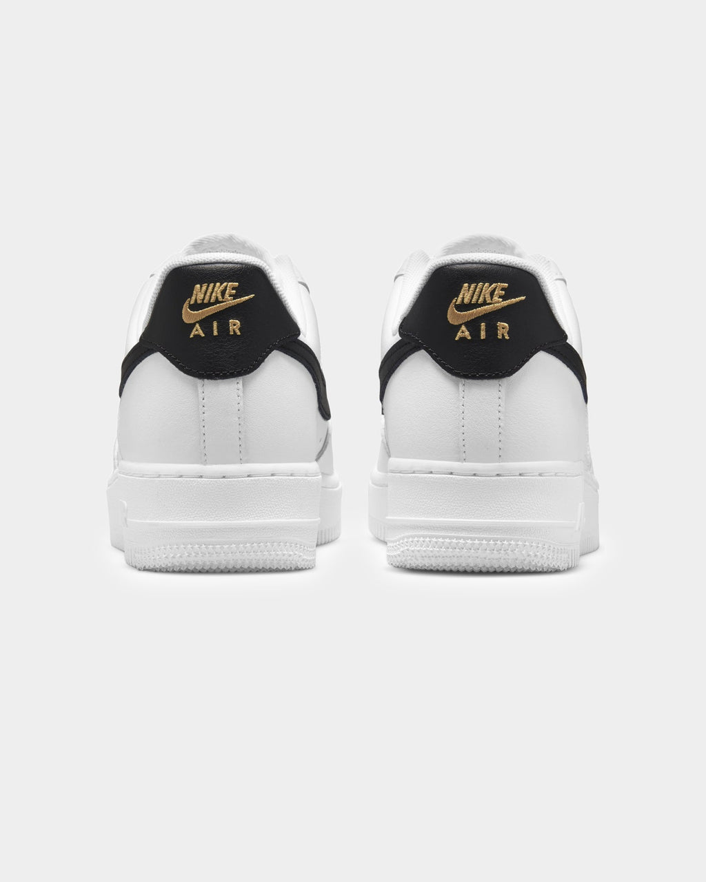 Women's Low-Cut Leather Casual Trainers - White/Black