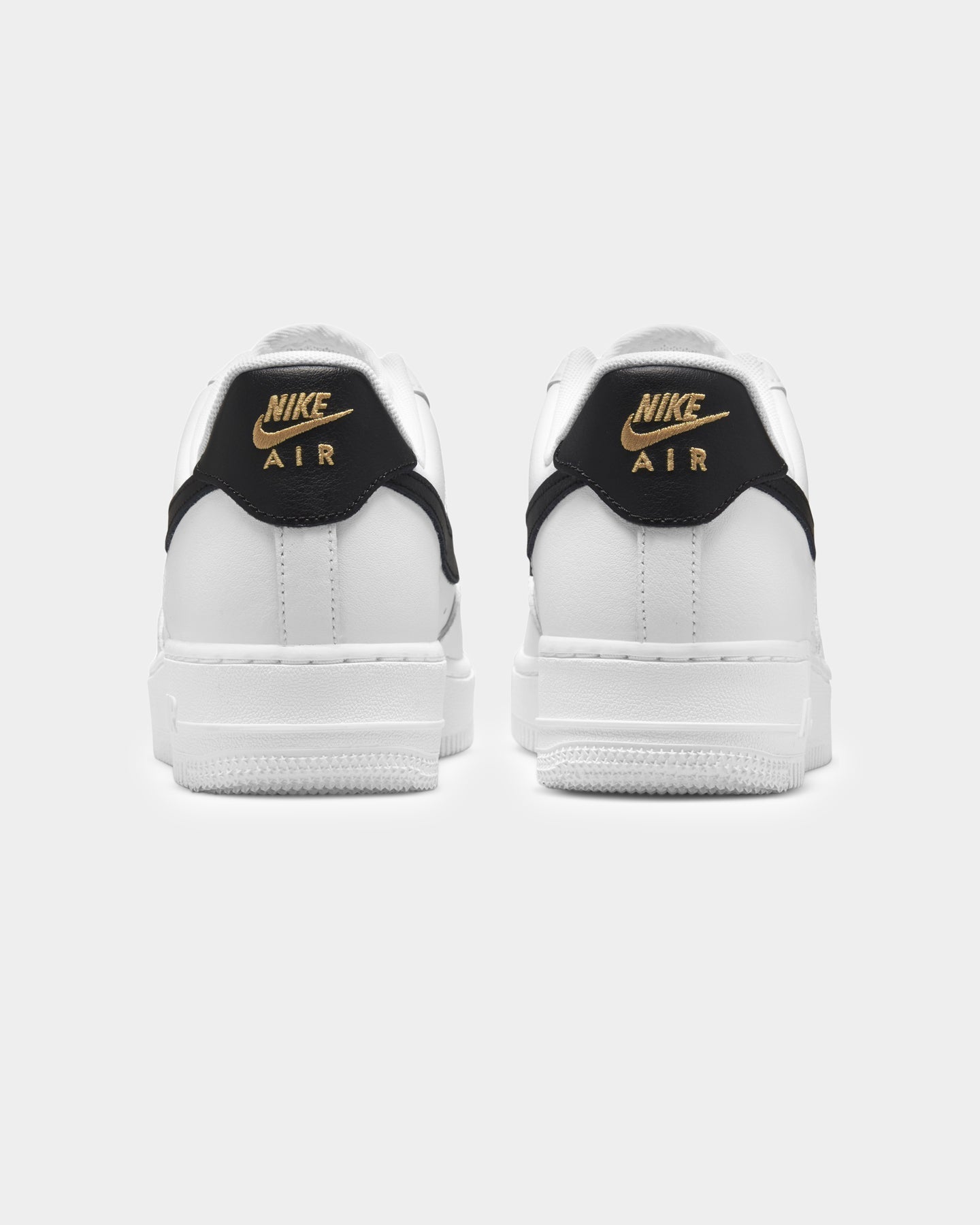 Women's Low-Cut Leather Casual Trainers - White/Black