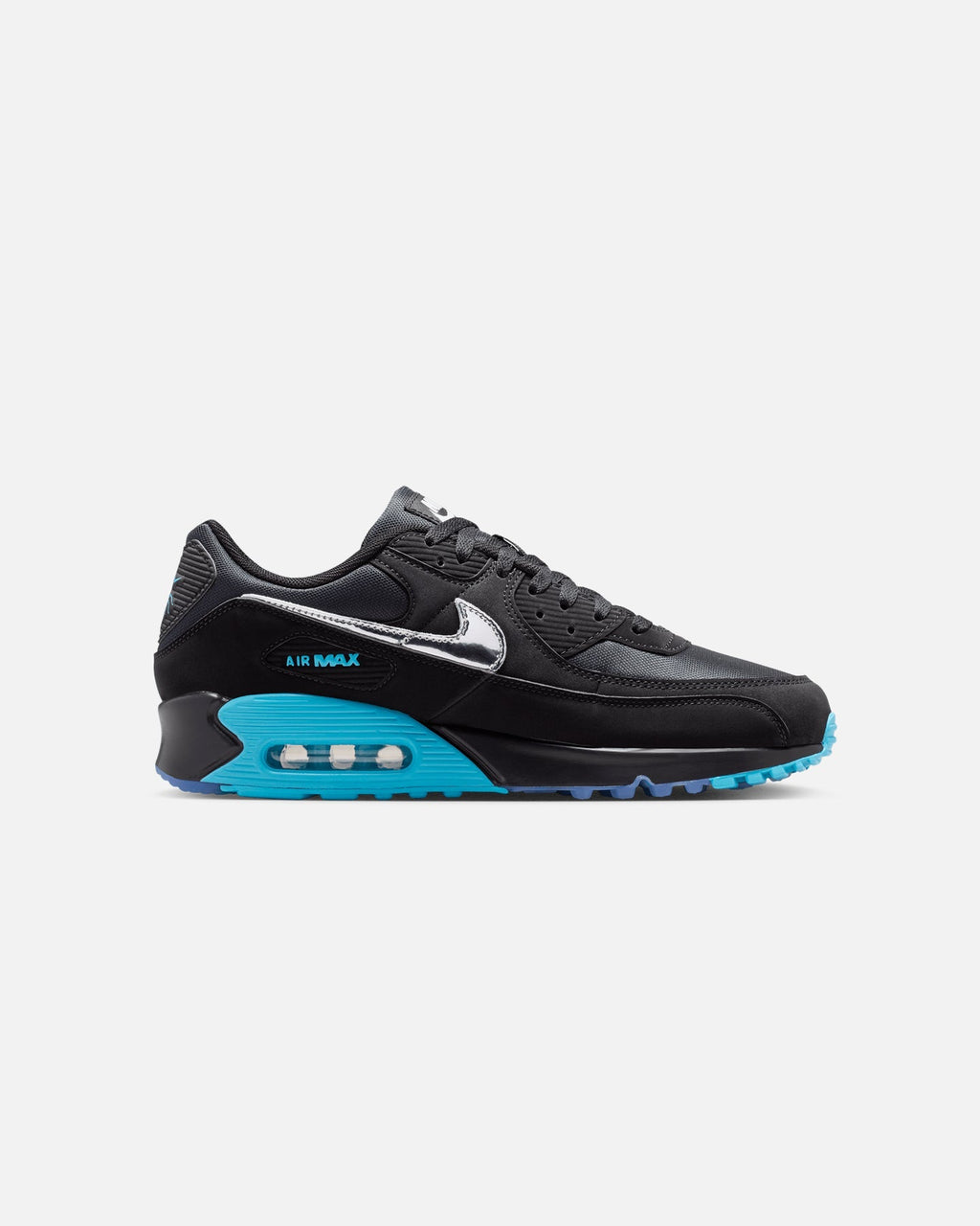 Low-Cut Casual Athletic Shoes - Black/Chrome/White
