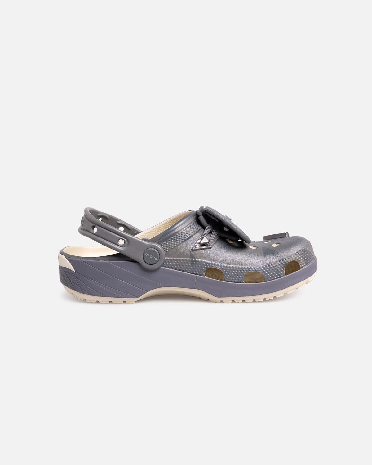 Lightweight Sporty Comfort Clogs with Heel Strap - Bone