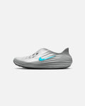 Men's Metallic Silver Recovery Comfort Slides