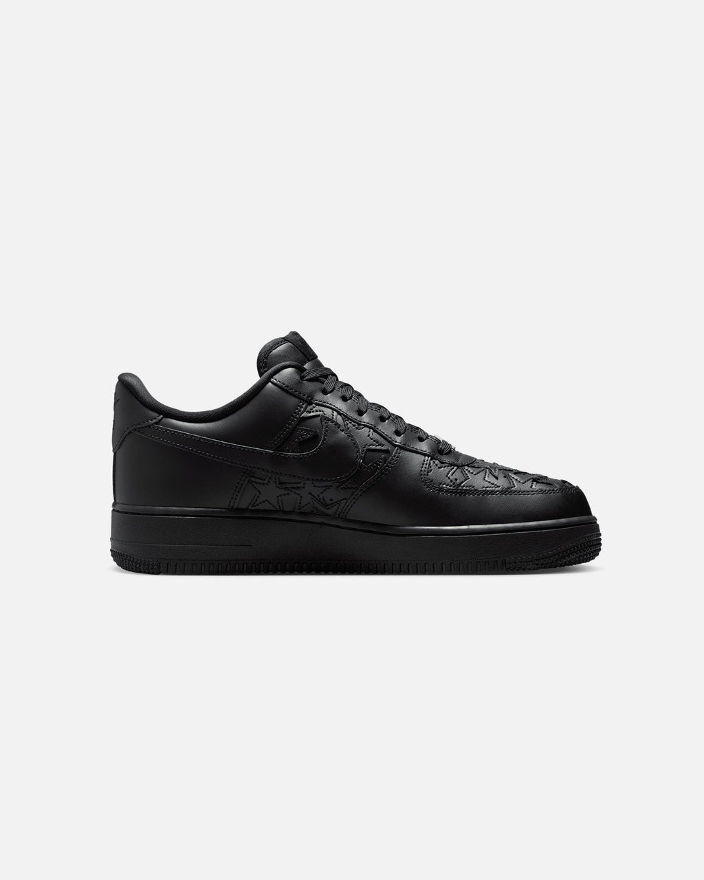 Men's Low-Top Casual Sneakers - Black with Metallic Silver