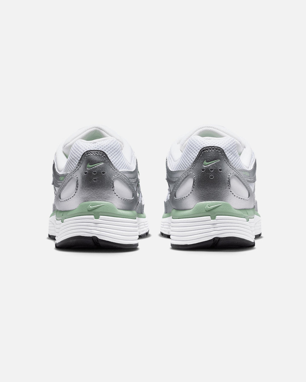 Women's Metallic Silver Retro Running Style Trainers