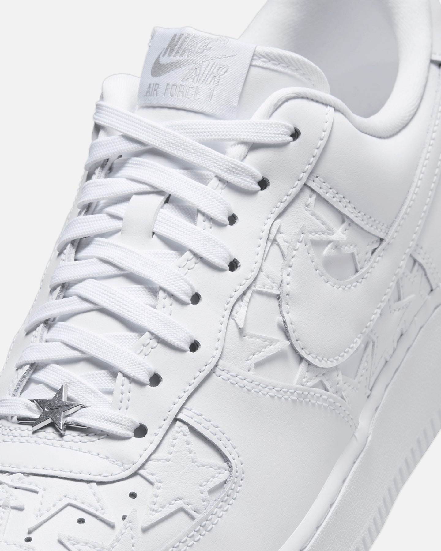 White Low-Top Casual Leather Sneakers