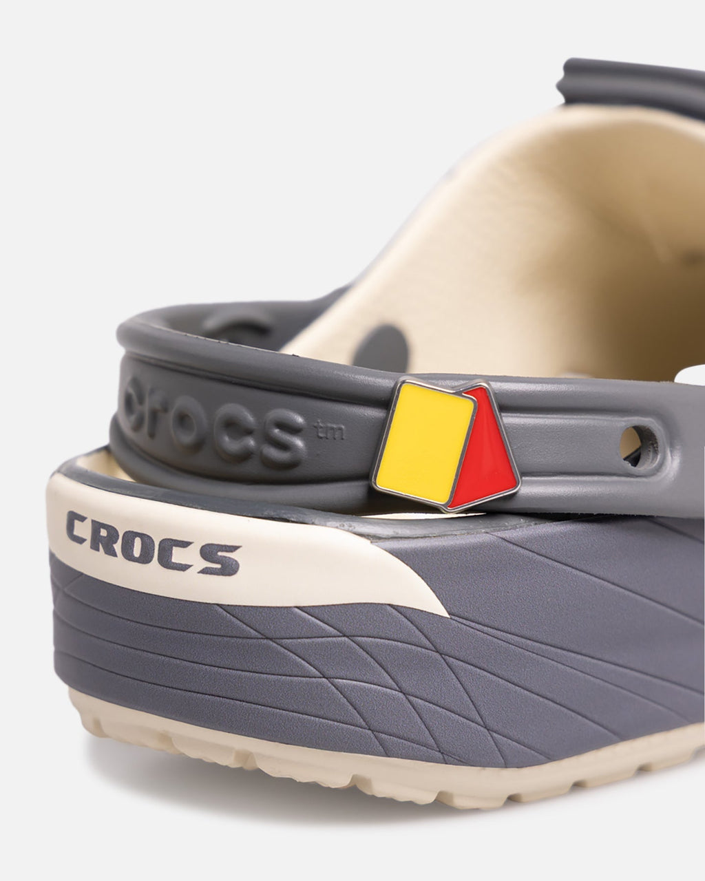 Lightweight Sporty Comfort Clogs with Heel Strap - Bone