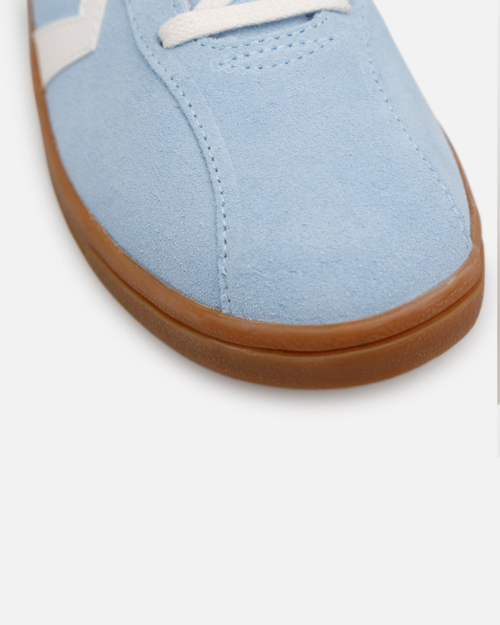 Suede & Leather Low-Cut Trainers - Light Blue