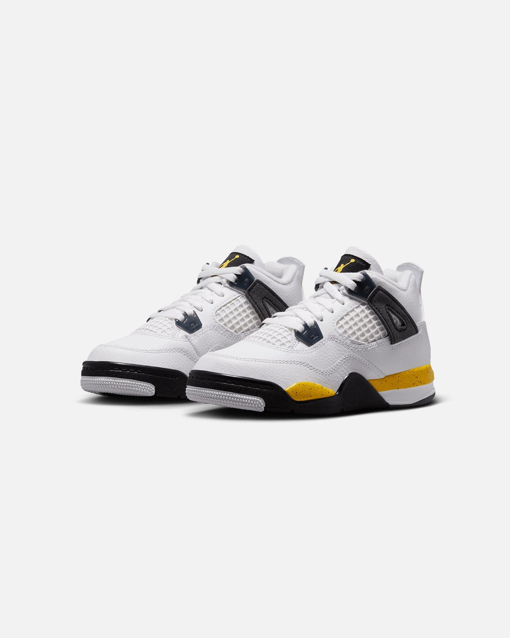 Kids' Athletic Mid-Cut Shoes - White & Tour Yellow