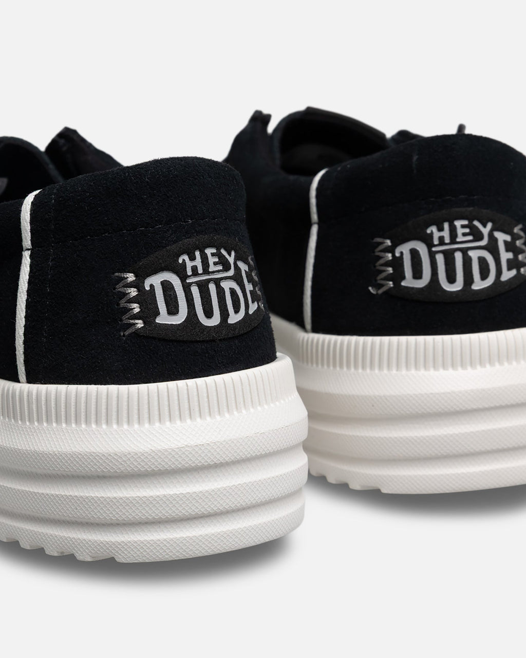 Men's Suede Casual Slip-On Shoes - Black
