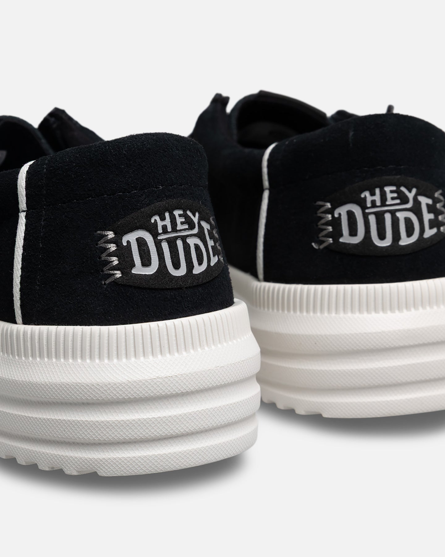 Men's Suede Casual Slip-On Shoes - Black