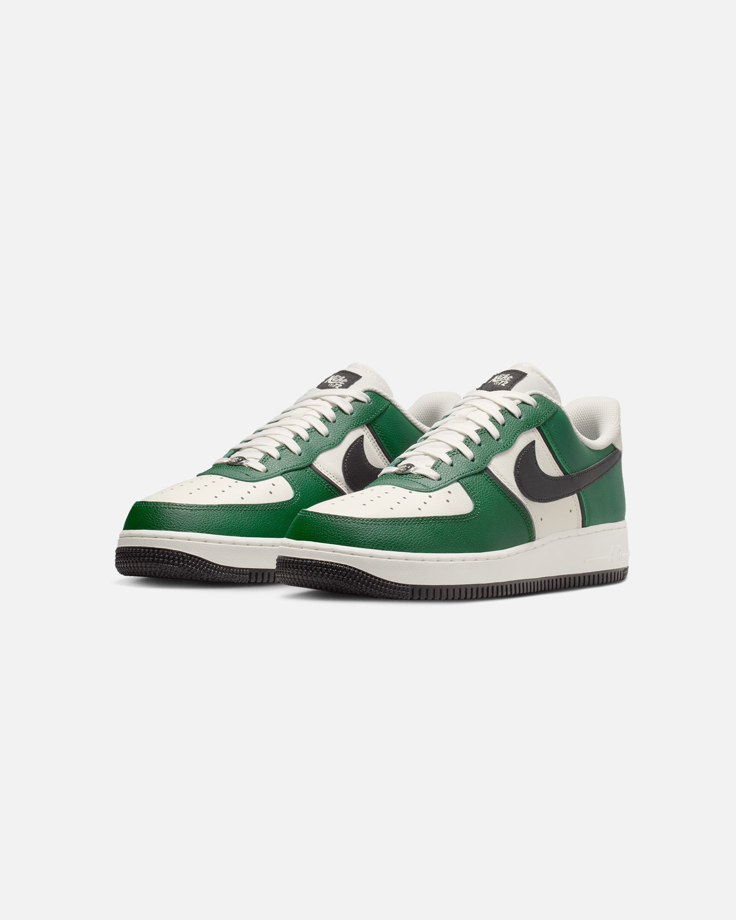 Low-Cut Casual Shoes for Men - Green, Black & Cream Tones