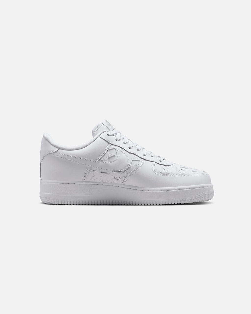 White Low-Top Casual Leather Sneakers