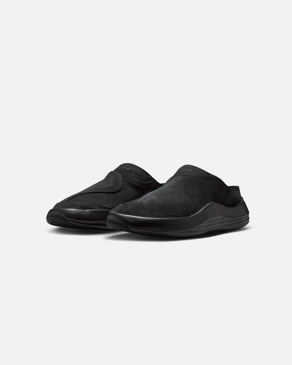 Men's Suede Slip-On Mule - Black/Grey
