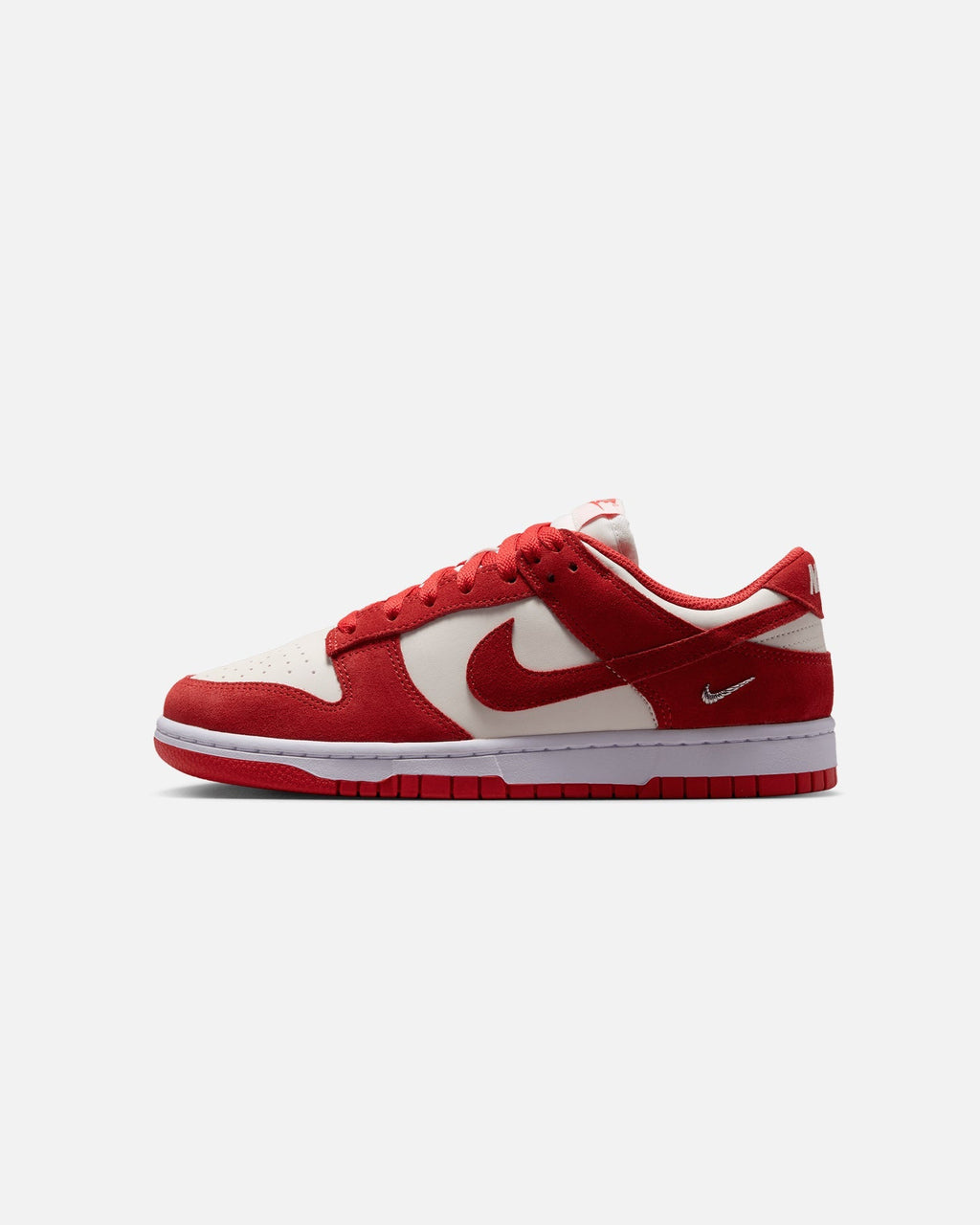 Women's Suede Low-Cut Casual Shoes - Sail/Crimson/White